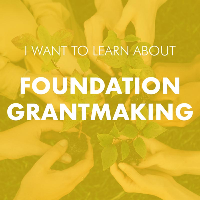 Learn about Foundation Grantmaking