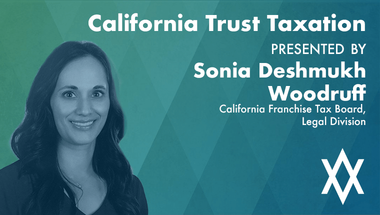 Jewish Community Foundation Professional Advisor Speaker Series Sonia Deshmukh Woodruff California Trust Taxation